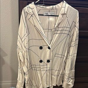 Zara Cream and Black Blazers for a Sophisticated Look